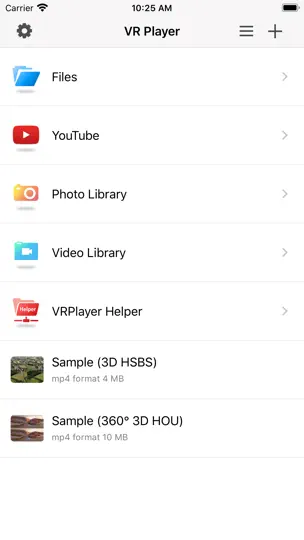 Скриншот VRPlayer Pro : 2D 3D 360°Video на iPhone 2