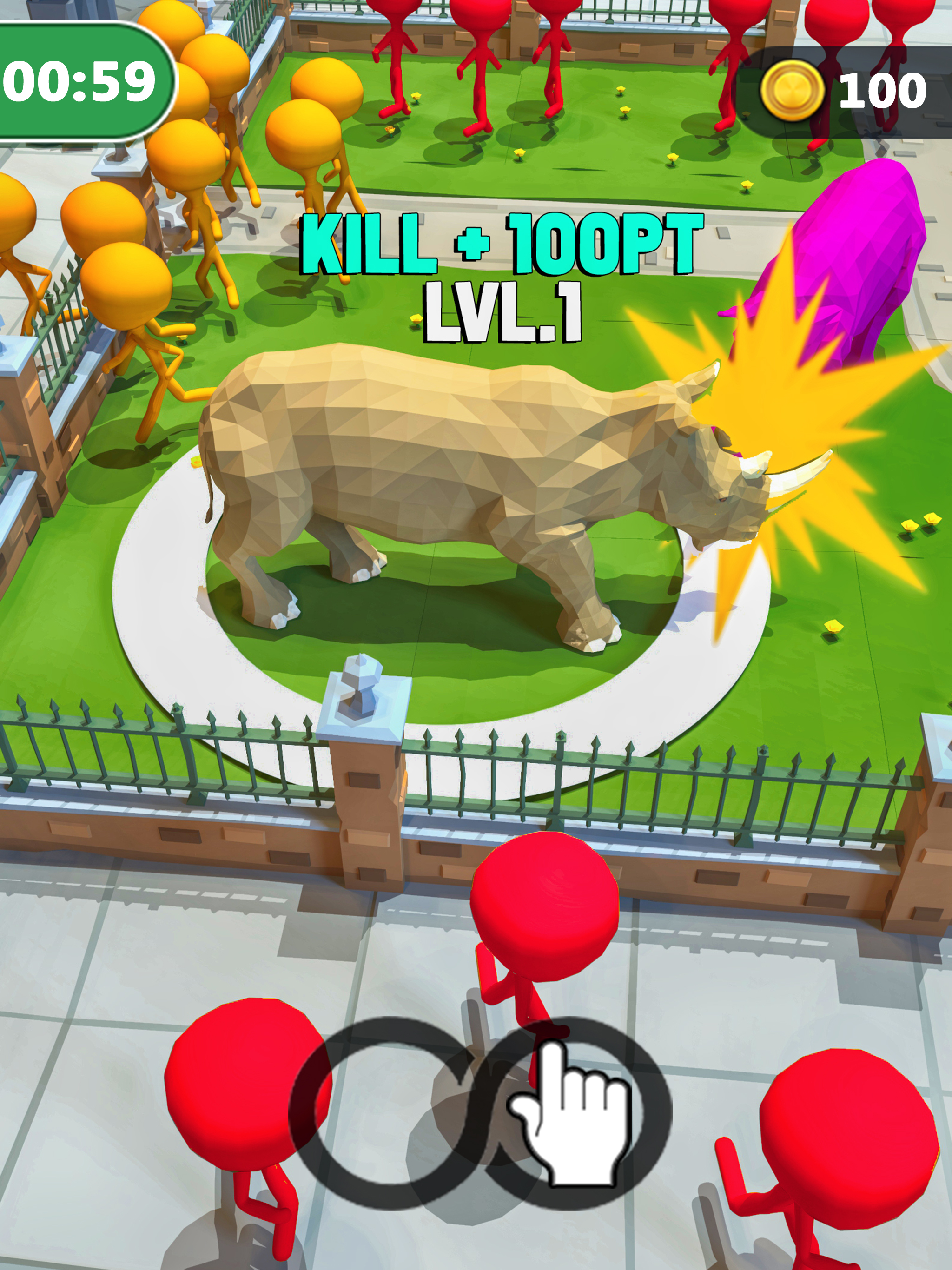 Rhino Rampage: City Simulator