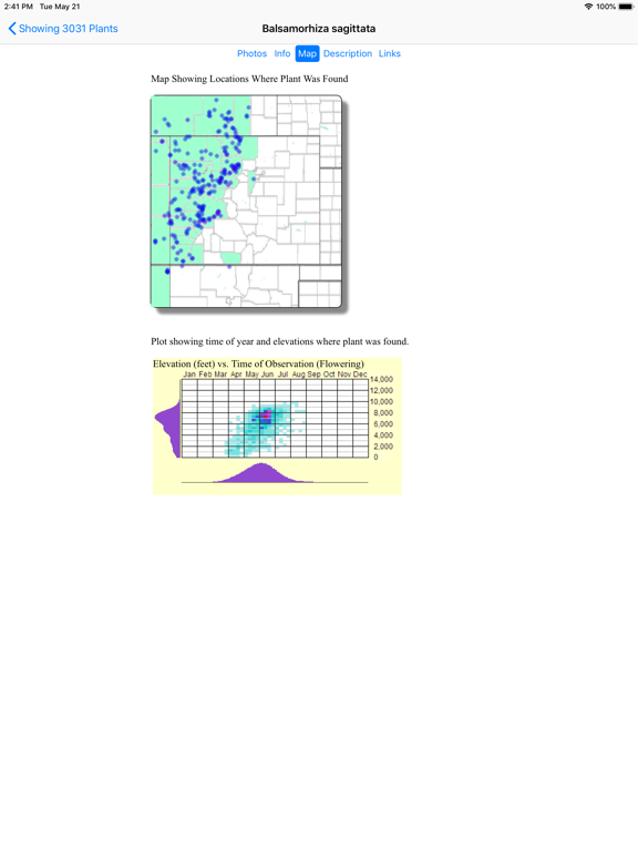 Colorado Wildflower Search iPad screenshot 5 - Education app