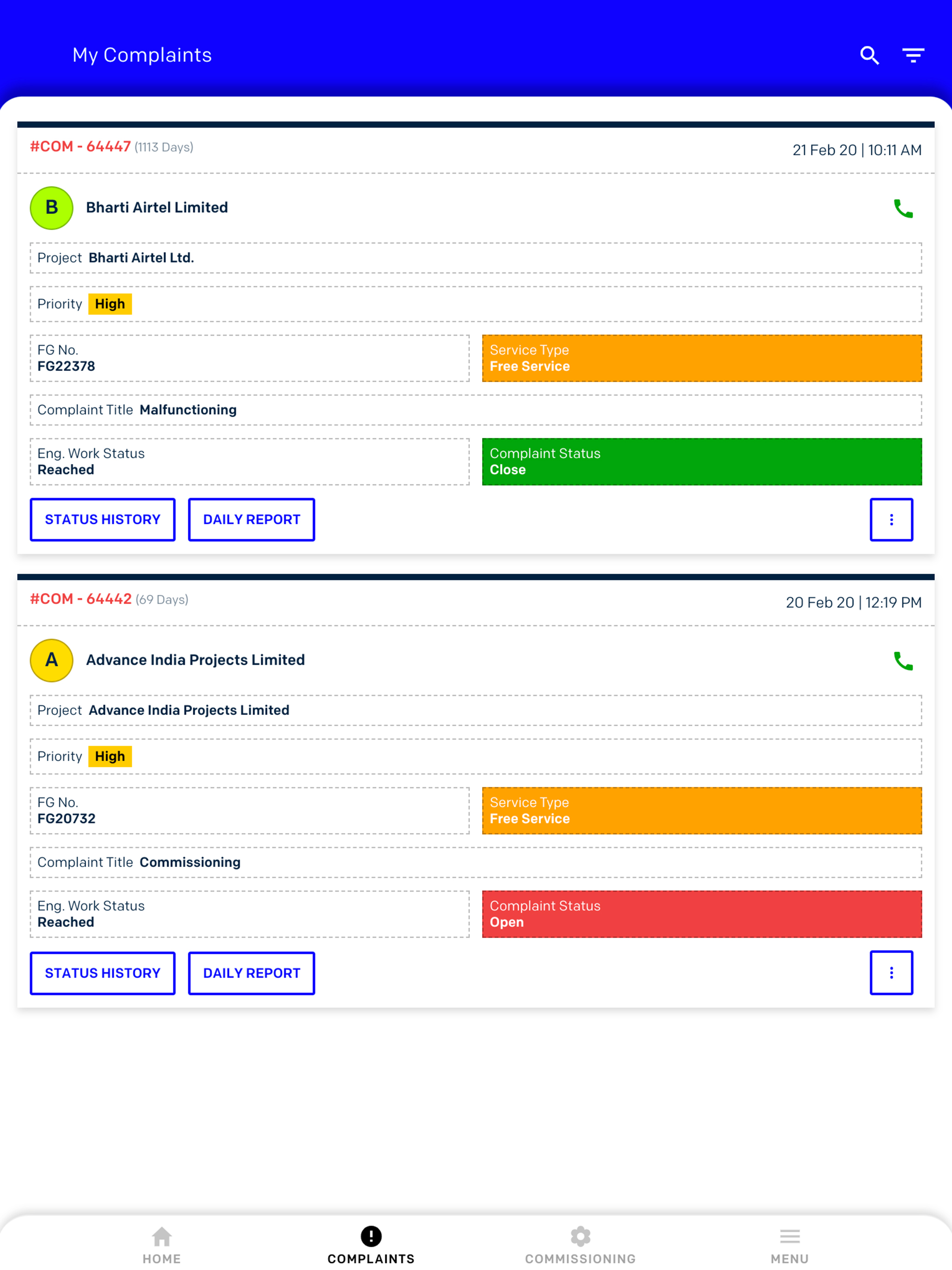 Tricolite Service App screenshot 11