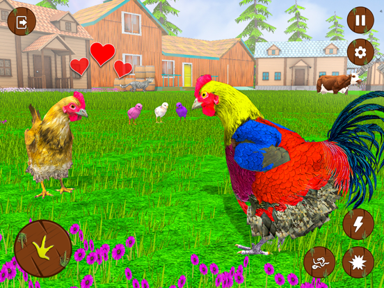 Screenshot #4 pour Hen Simulator Family Survival