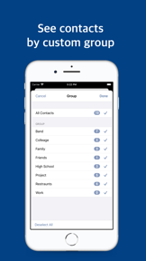 Contacts Map: territory manage screenshot