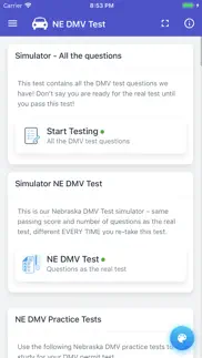nebraska dmv permit test iphone screenshot 3