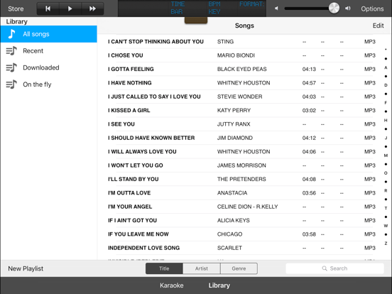 Grinta Karaoke LITE iPad screenshot 3 - Music app