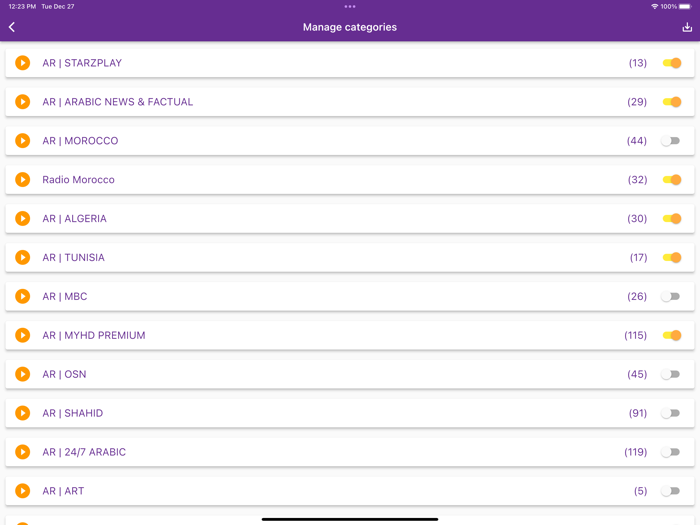 Playlist editor and IPTV Player