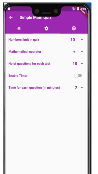 Screenshot #2 pour Simple Math Quiz