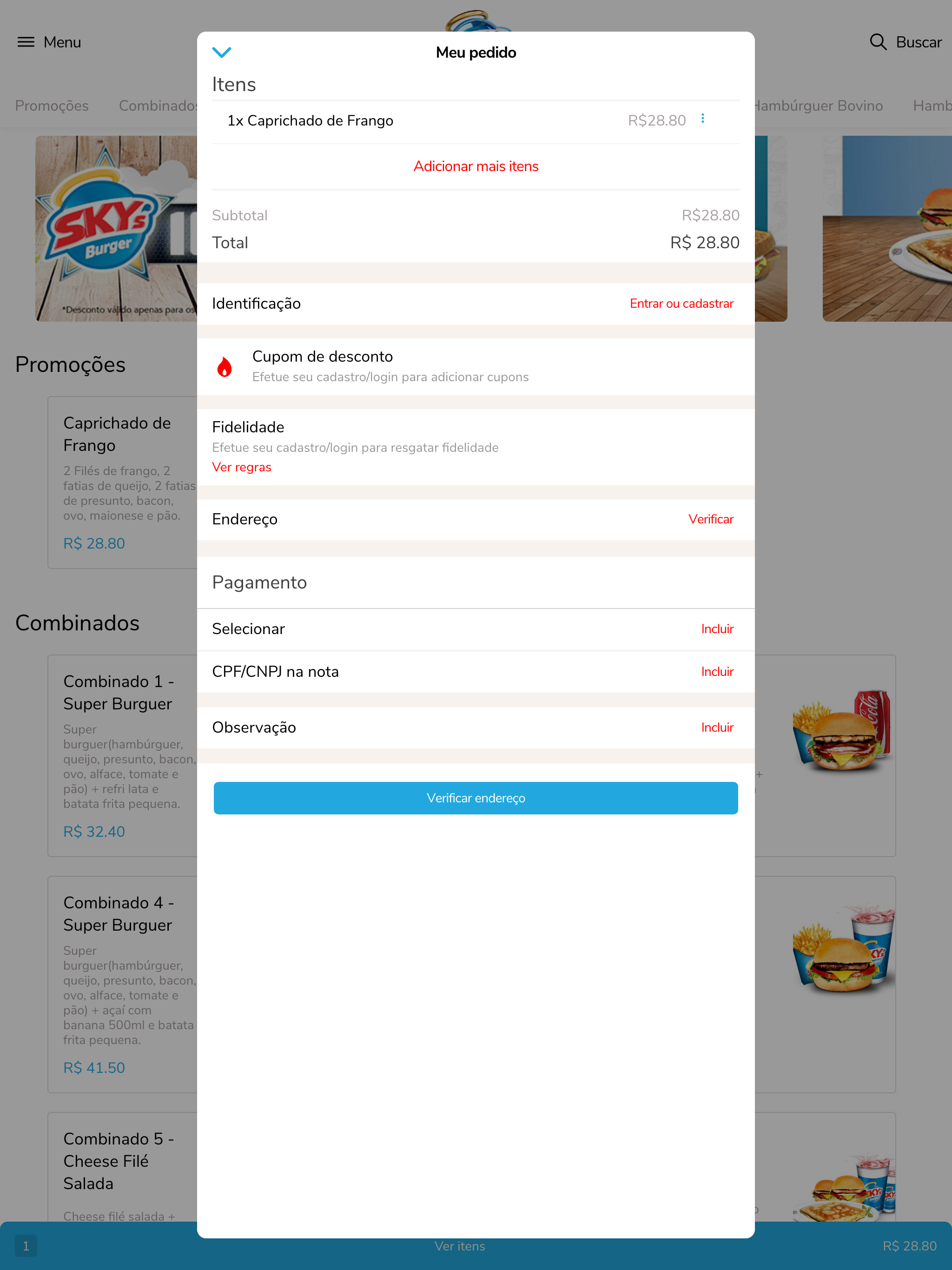 Sky's Burger