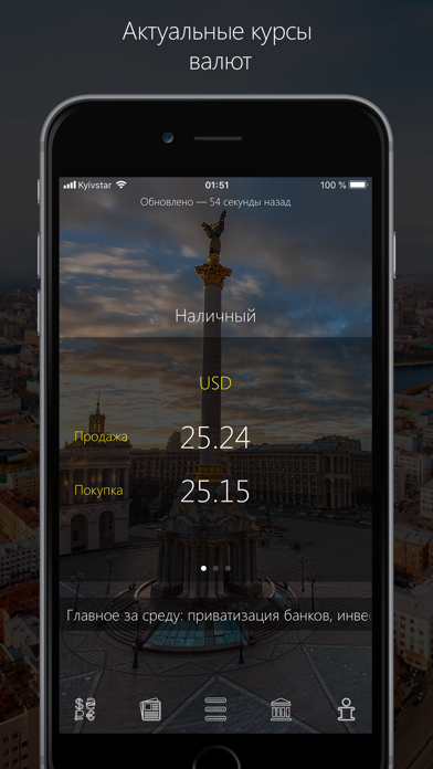 Screenshot #1 pour iKursPro-Currency converter UA