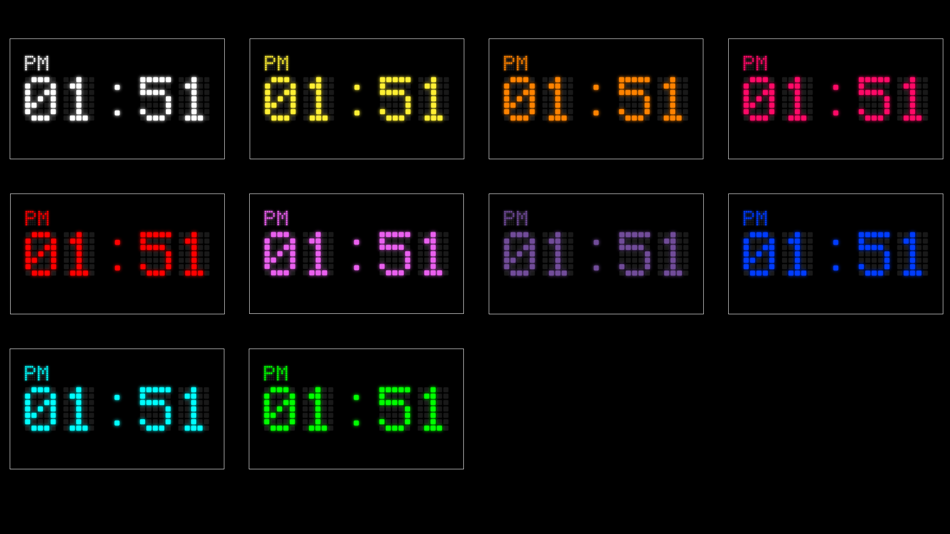 #4. Digital LED Clock (iOS) 由: Kei Suefuji