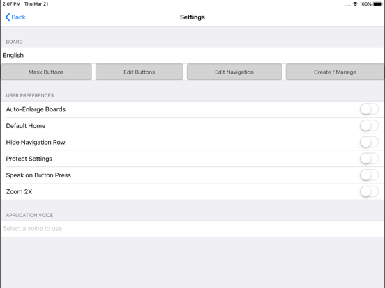 CoreVOICE - AAC core board iPad screenshot 9 - Education app