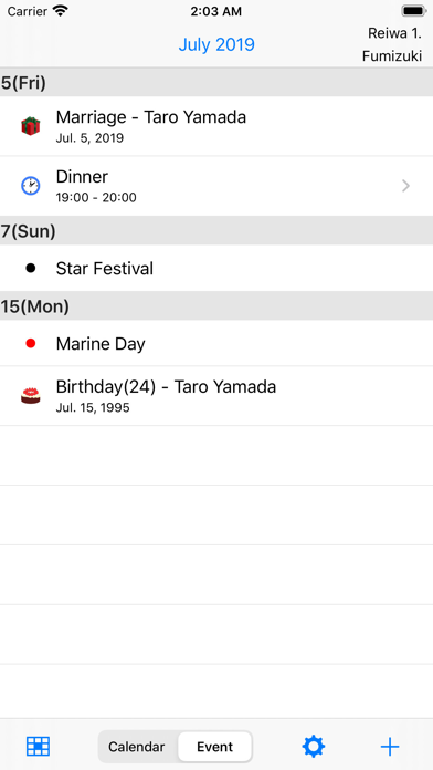 WaCalendar Lite Screenshot