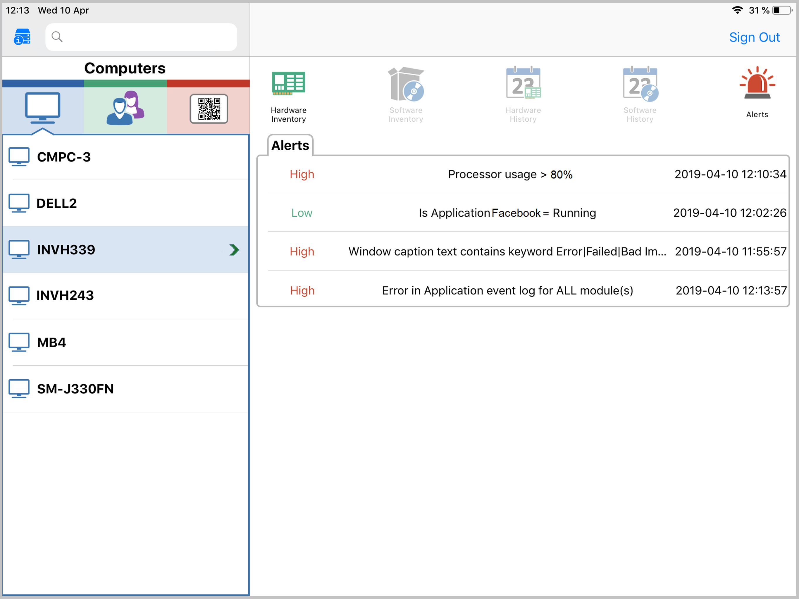 NetSupport DNA Console