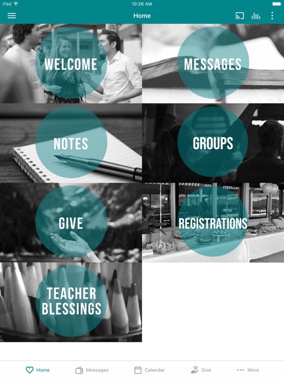 Encounter Church MV iPad screenshot 1 - Education app