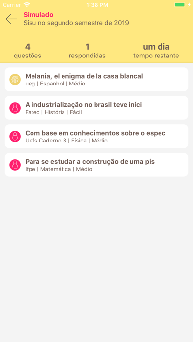 Simulado Fácil screenshot 3