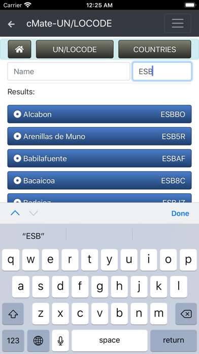 cMate-UN LOCODE Screenshot