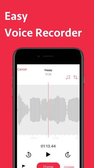 Capture d'écran de Dictaphone - Voice Memos + sur iPhone 2