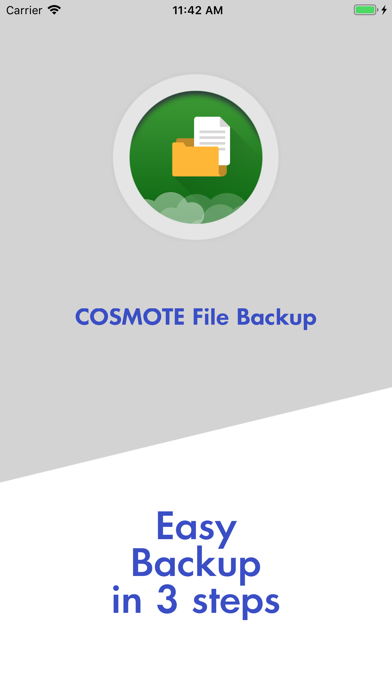 COSMOTE File Backup Screenshot