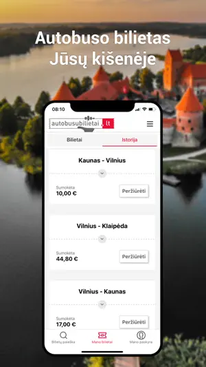 Autobusų bilietai screenshot 1