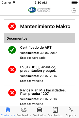 EHS Control de Contratistas screenshot 3