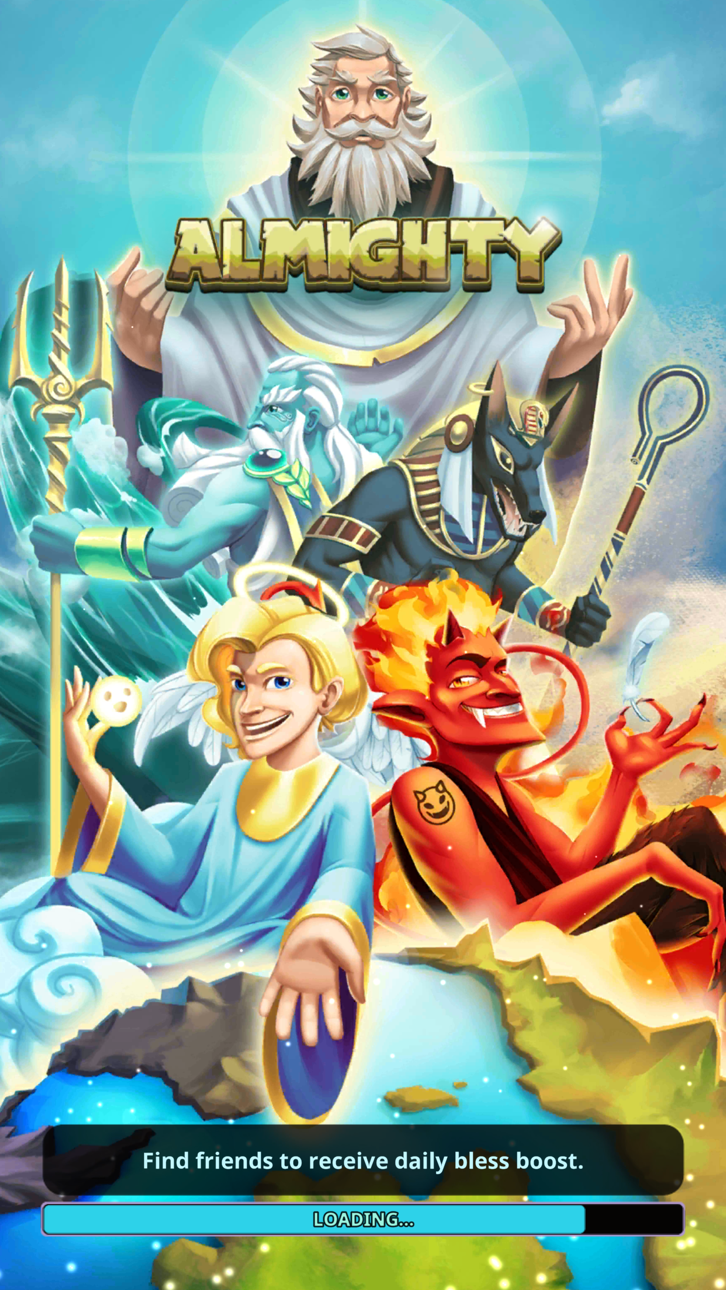 Almighty: God Idle Clicker iOS Mod IPA screenshot 1 - iOS game interface