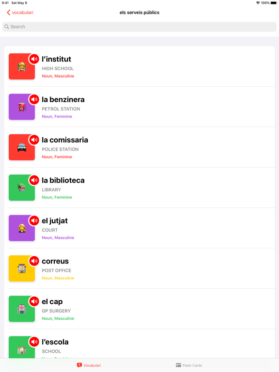 VoCat iPad screenshot 2 - Education app