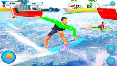 Screenshot #2 pour Beach Water Surfing Fun Race