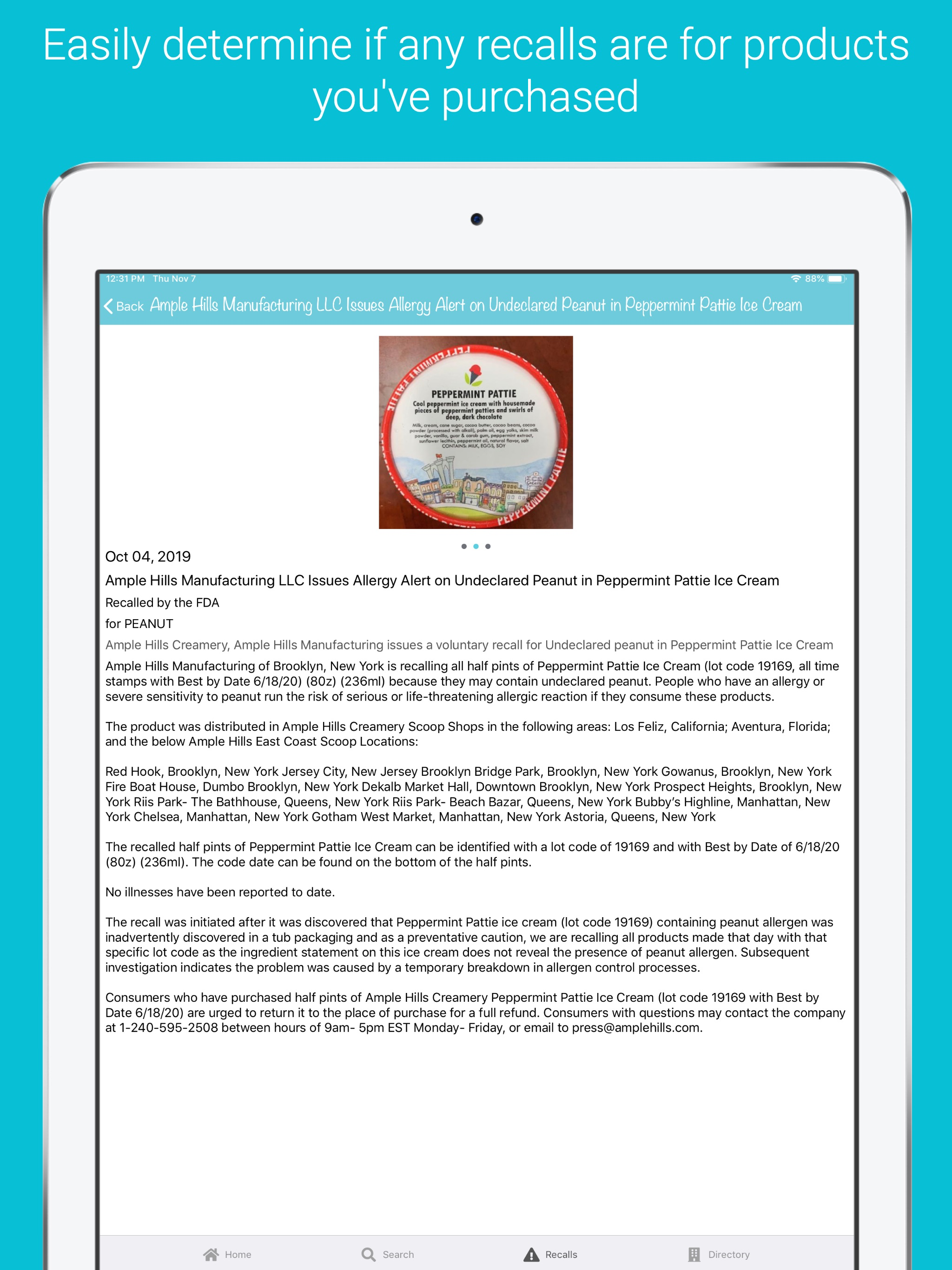 ALLERGEN INSIDE - Food Scanner
