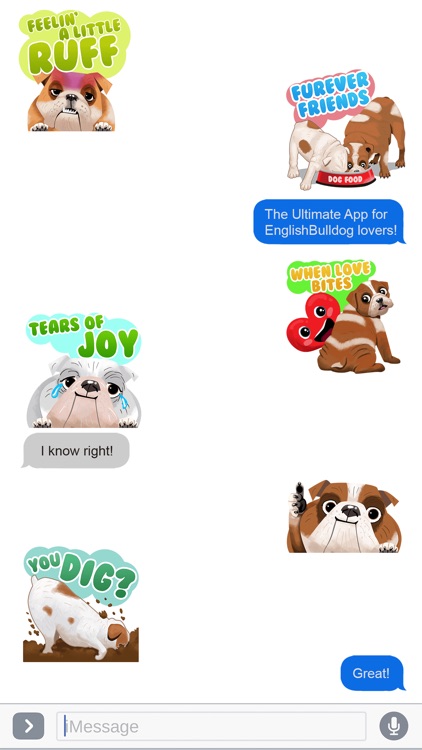 English Bulldog Emoji Stickers screenshot-3