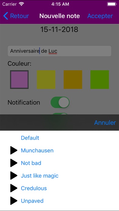 Screenshot #3 pour Almanac - Calendrier Féries