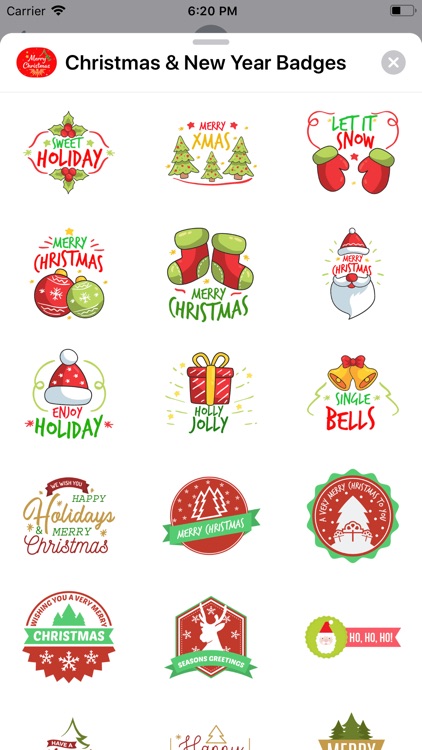 Christmas & New Year Badges screenshot-3