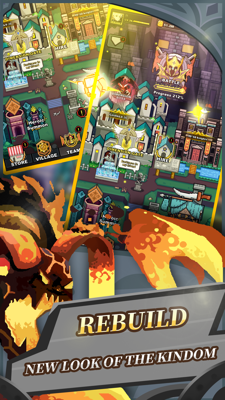 Infinite Knights - Free Hack screenshot 1 - iOS game interface