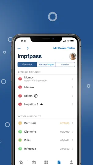 Screenshot von Impf.app auf dem iPhone 2
