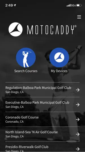 Motocaddy GPS screenshot 1