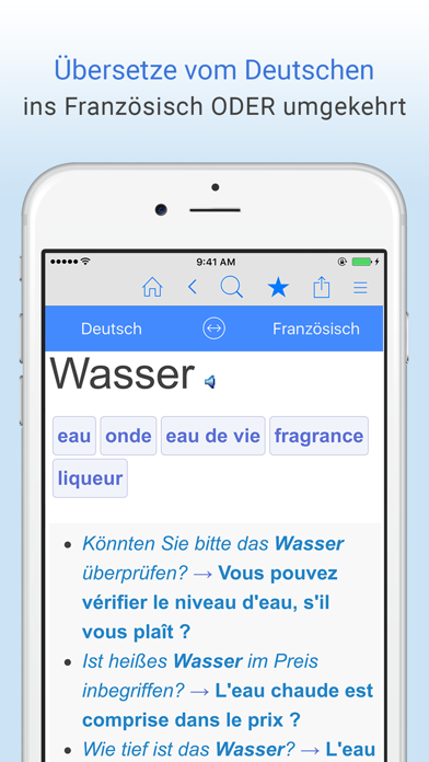Screenshot #1 pour Deutsch–Französisch Wörterbuch