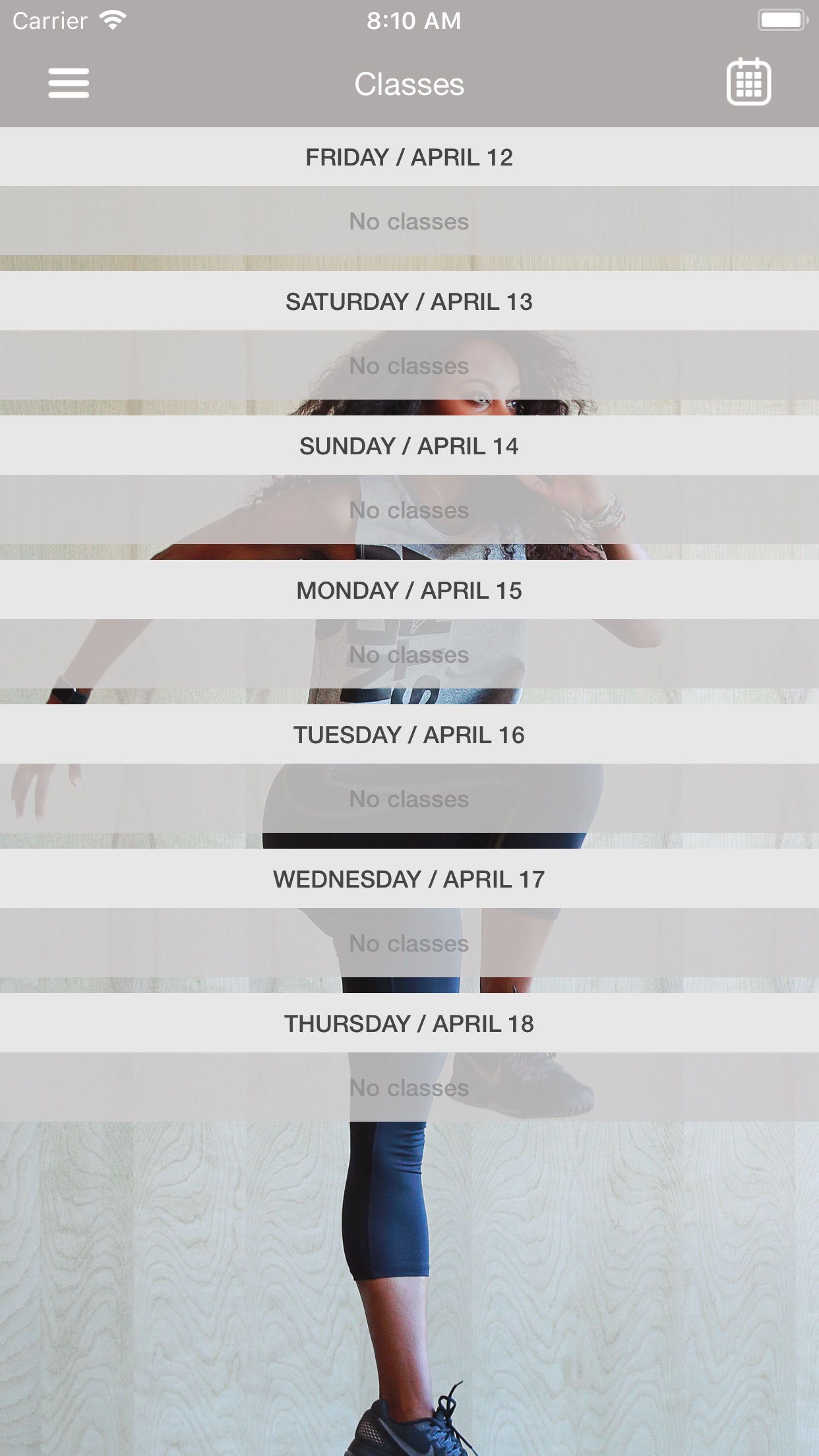 Screenshot 3 of LUX Travel Fitness