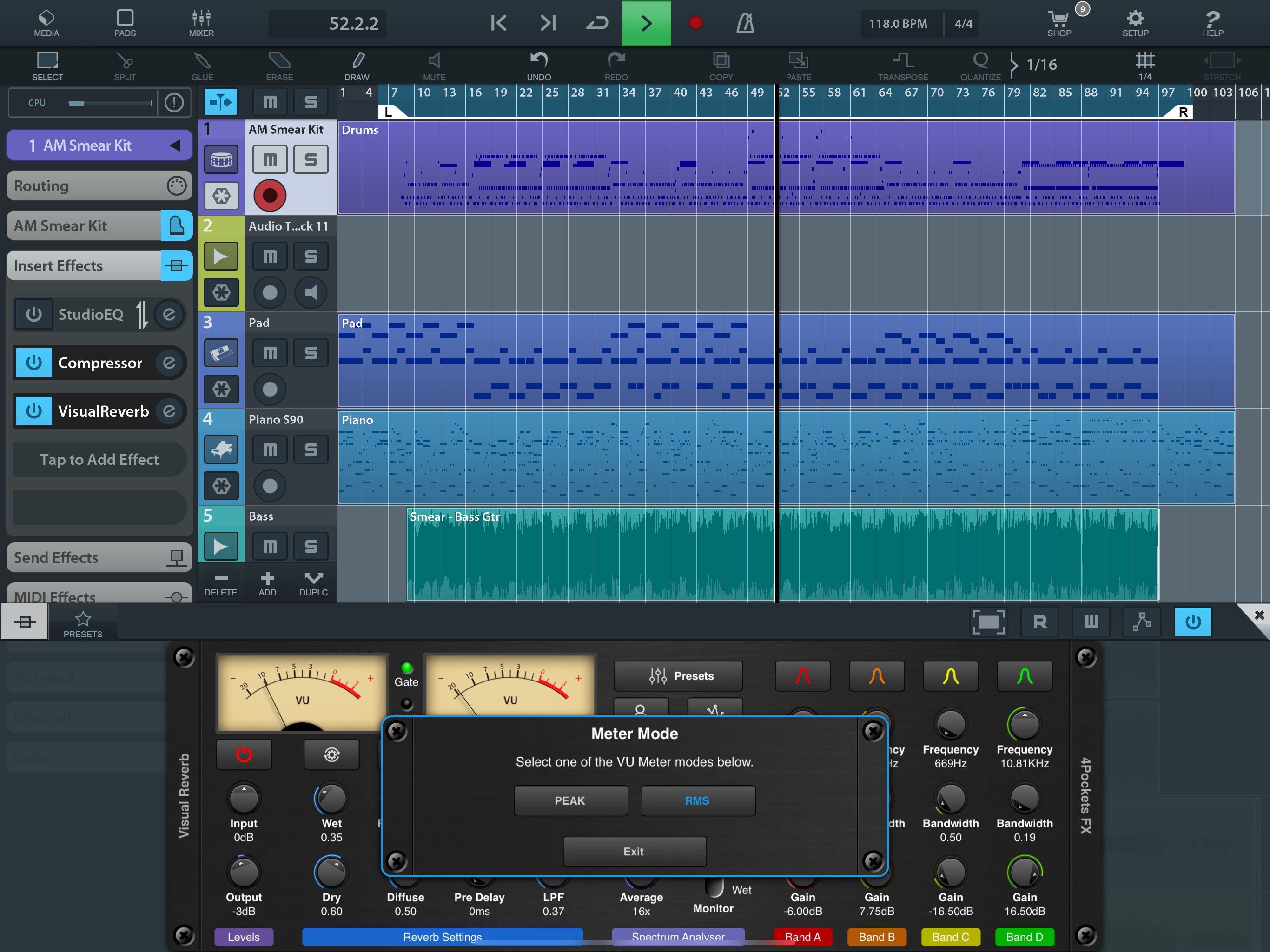 Visual Reverb AUv3 Plugin