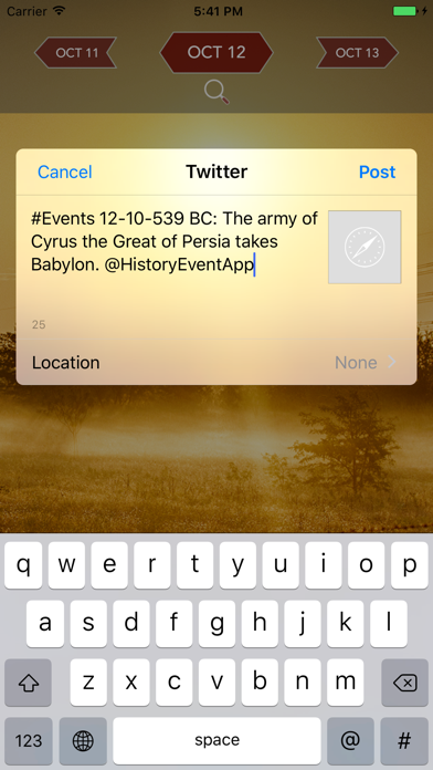 History Events Today Screenshot
