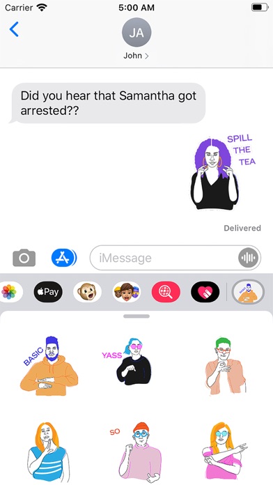 Urban ASL Stickers iPhone screenshot 6 - Stickers app