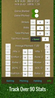 baseball stats tracker touch iphone screenshot 2