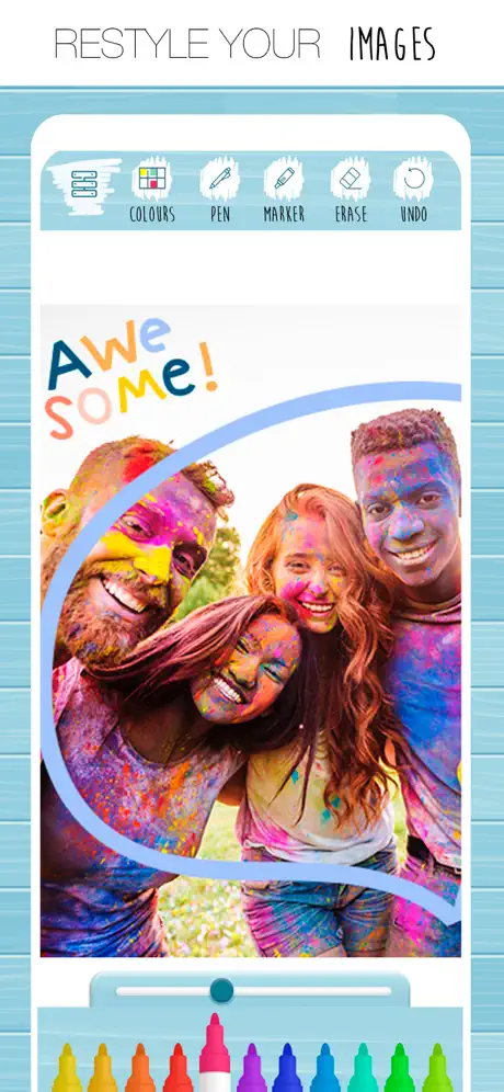 Paint over photos