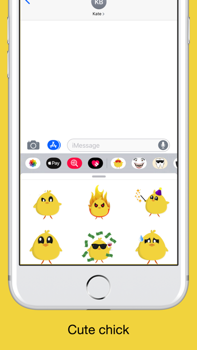 Cute chicken stickers & emoji screenshot 2