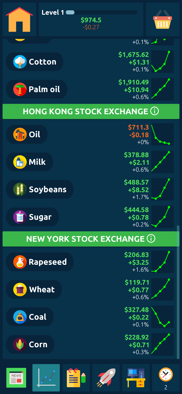 股票交易遊戲模擬器 screenshot 2