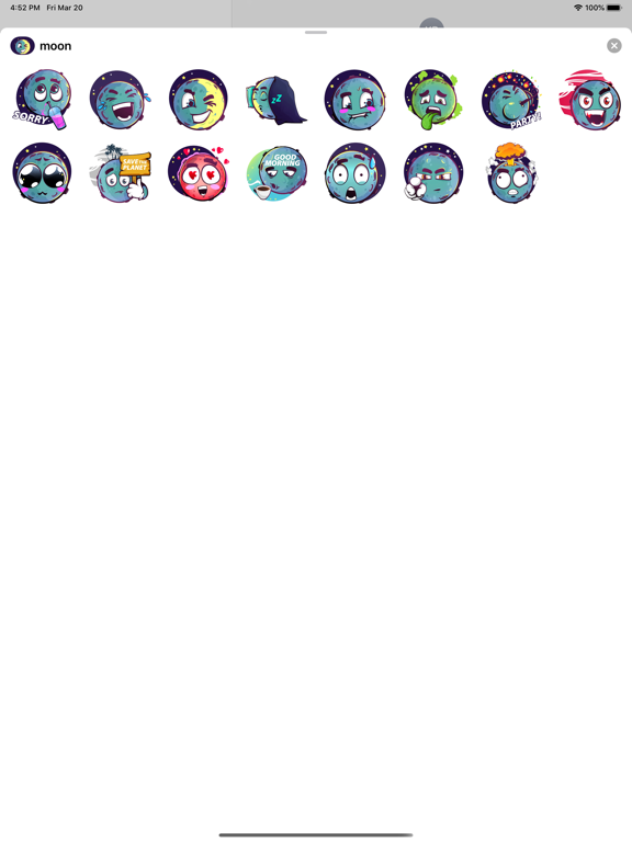 Screenshot #4 pour Moon stickers & space emoji