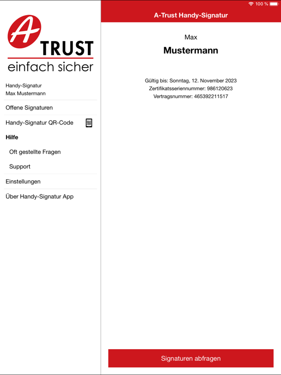 Screenshot #4 pour A-Trust Signatur
