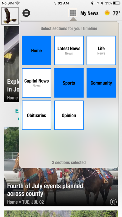 Blue Mountain Eagle News screenshot 4