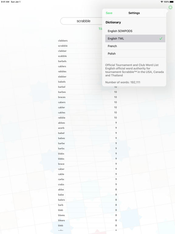 Screenshot #6 pour Scrabbdict