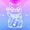 In Japan Maneki-neko is believed to bring good luck to the owner