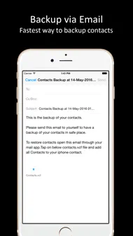 Contacts Backup Lite iphone bilder 1