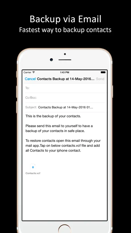 Contacts Backup Lite