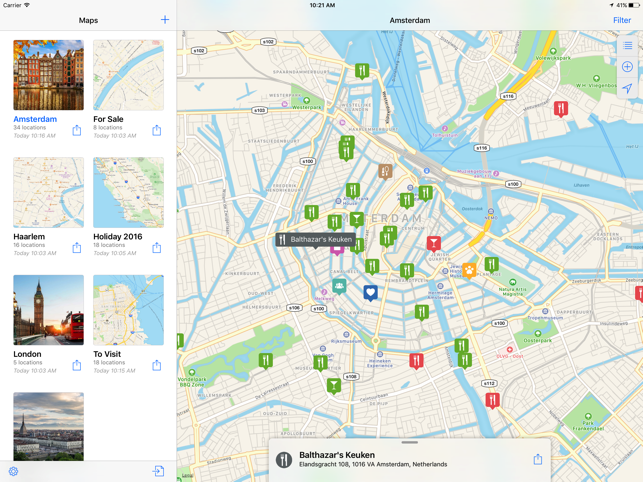 ‎Map Locations Screenshot